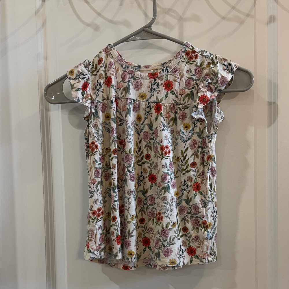 Posh Peanut Ruffle Sleeve Top Size 7Y-8Y